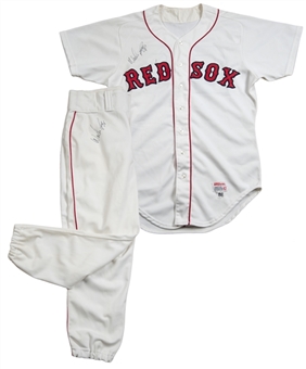 1986 Wade Boggs  Game Used and Signed Boston Red Sox Home Uniform (MEARS A-10 & JSA)